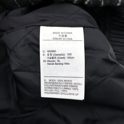 DR4023-010 / DR4413-010 Stussy Nike Striped Wool Jacket Black