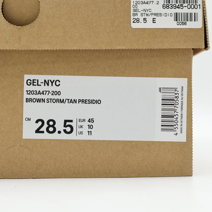 1203A477-200 Asics Gel-NYC Brown Storm Tan Presidio (Men's)