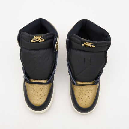 FD1437-071 Nike GS Air Jordan 1 Retro High OG Black and Gold