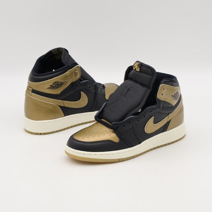 FD1437-071 Nike GS Air Jordan 1 Retro High OG Black and Gold