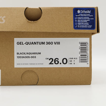 1203A305-003 Asics Gel-Quantum 360 8 Black Aquarium (Men's)