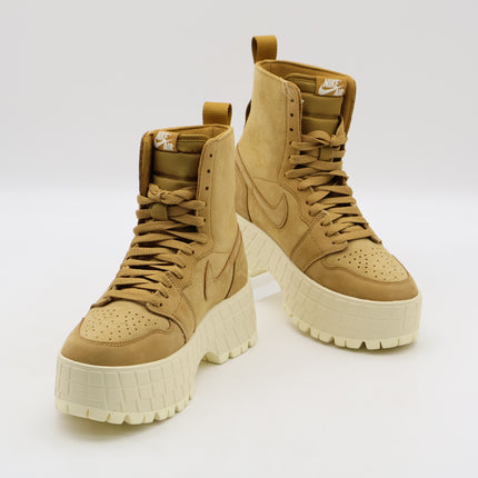 FJ5737-700 Nike Women's Air Jordan 1 Brooklyn Wheat Muslin (Women's)