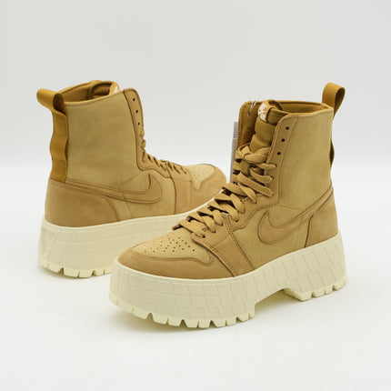 FJ5737-700 Nike Women's Air Jordan 1 Brooklyn Wheat Muslin (Women's)