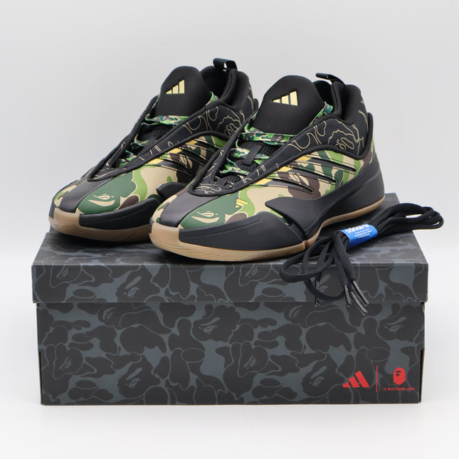 JH6358 A BATHING APE adidas Dame 9 Core Black (Men's)