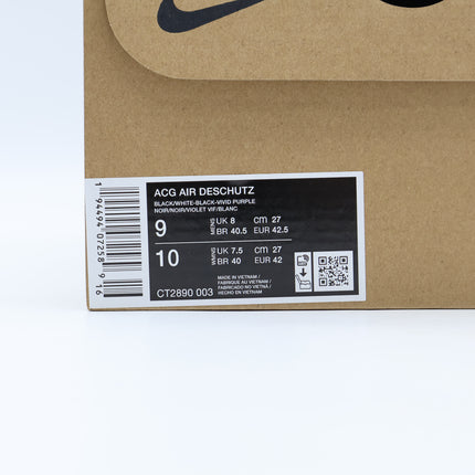 CT2890-003 Nike ACG Air Deschutz Black Purple (Men's)