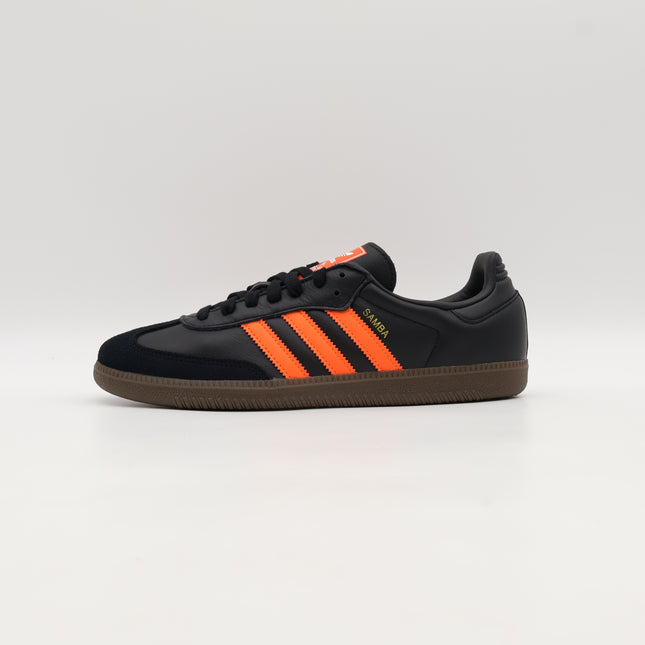 JR0910 adidas Originals Samba OG Core Black Orange Gum (Men's)