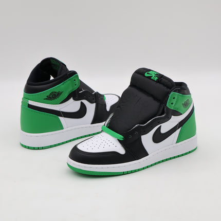FD1437-031 Nike GS Air Jordan 1 Retro High OG Celtics Black and Lucky Green