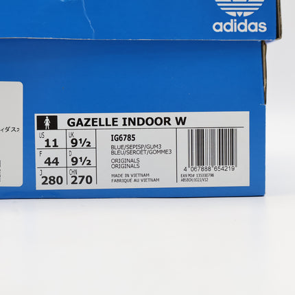 IG6785 adidas Originals Gazelle Indoor Blue Semi Pink Spark Gum (Women's)