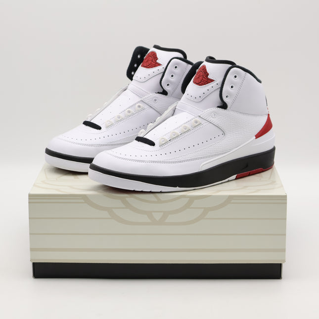 DX2454-106 Nike Air Jordan 2 OG Chicago White Varcity Red Black (Men's)