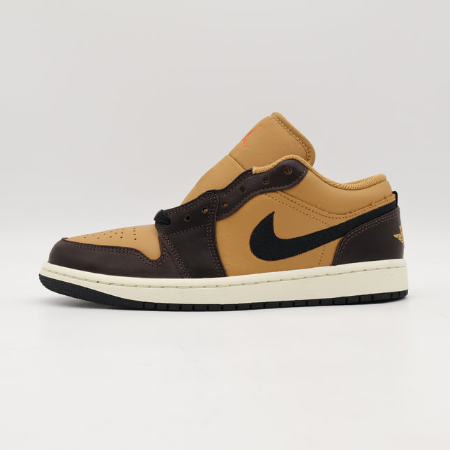 HQ3603-201 NIKE Air Jordan 1 Low Flax Baroque Brown Vintage Coral (Men's)