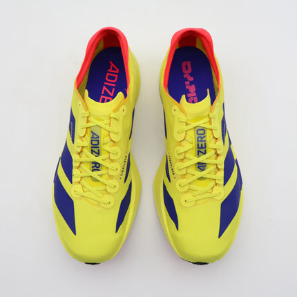 JR6373 adidas Adizero Adios Pro 4 Pure Sulfur Lucid Blue Lucid Red (Men's)