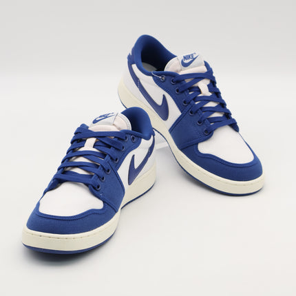 DX4981-103 Nike Air Jordan 1 Low KO Royal Blue White Kentucky Canvas (Men's)