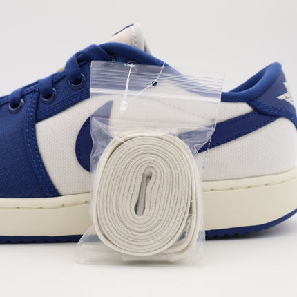 DX4981-103 Nike Air Jordan 1 Low KO Royal Blue White Kentucky Canvas (Men's)