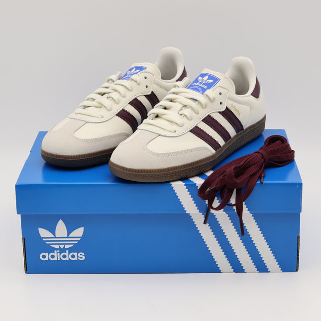 JR2659 adidas Originals Samba OG Off White Maroon Gum (Men's)