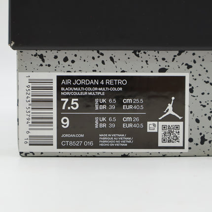 CT8527-016 Nike Jordan 4 Red Thunder Crimson Black