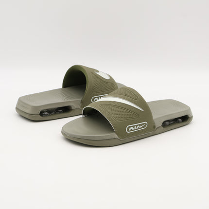 DC1460-202 Nike Air Max Cirro Slide Medium Olive Light Army Light Silver (Men's)