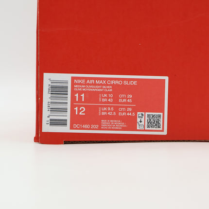 DC1460-202 Nike Air Max Cirro Slide Medium Olive Light Army Light Silver (Men's)