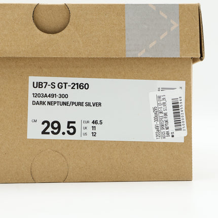 1203A491-300 Kiko Kostadinov Asics UB7-S GT-2160 Dark Neptune Pure Silver (Men's