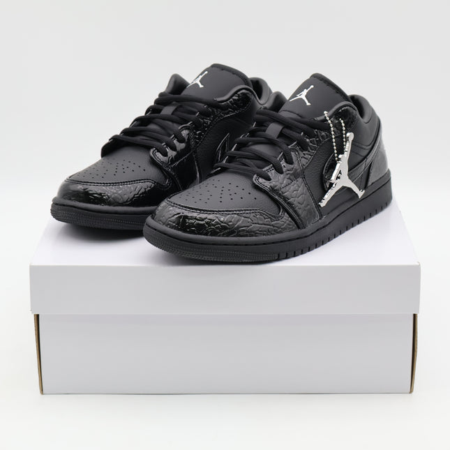 HJ7743-010 Nike WMNS Air Jordan 1 Low SE Black Croc (Women's)