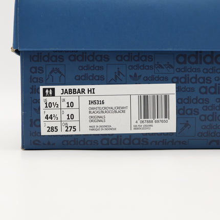 IH5316 adidas Originals Jabbar Hi Off White Collegiate Royal Cream White (Men's)