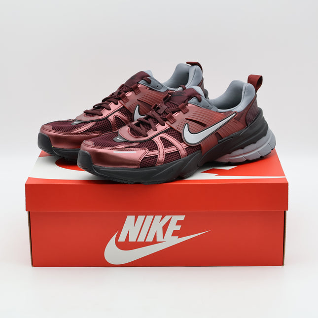 Nike V2K Run Burgundy Crush Dark Team Red Cool Grey Metallic Silver (Men's)