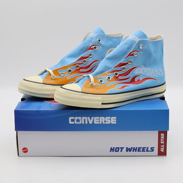 31314050 Hot Wheels Converse All Star Aged FL Hi Sky Blue (Men's)