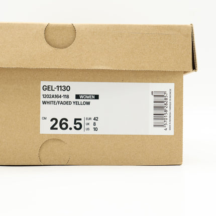 1202A164-118 Asics Gel-1130 White Faded Yellow (Women's)