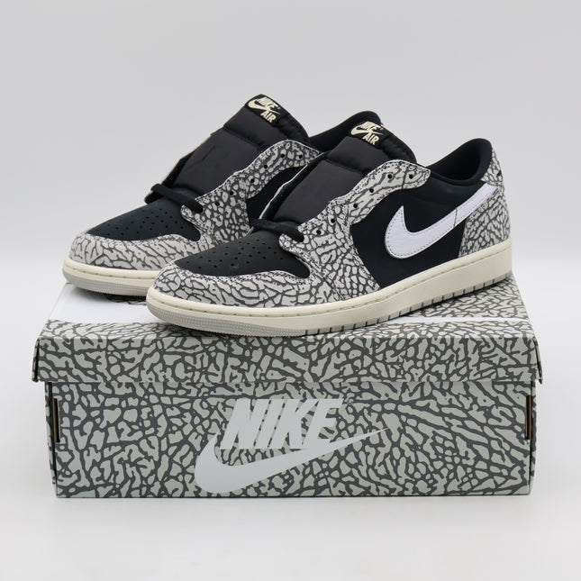 CZ0790-001 Nike Air Jordan 1 Retro Low OG Black Cement Muslin Tech Grey (Men's)