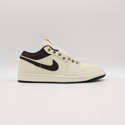 IB8058-110 Nike Air Jordan 1 Low PRM Pale Ivory (Men's)