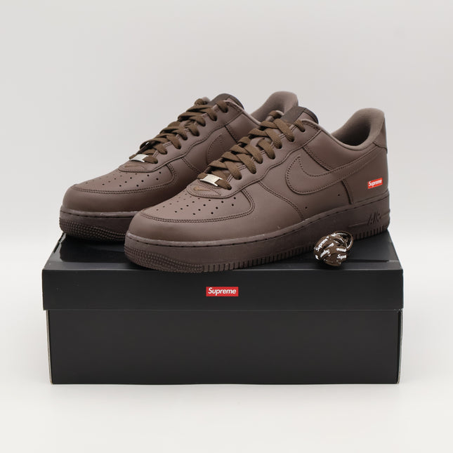 CU9225-200 Supreme Nike Air Force 1 Low Baroque Brown Chocolate Coffee (Men's)