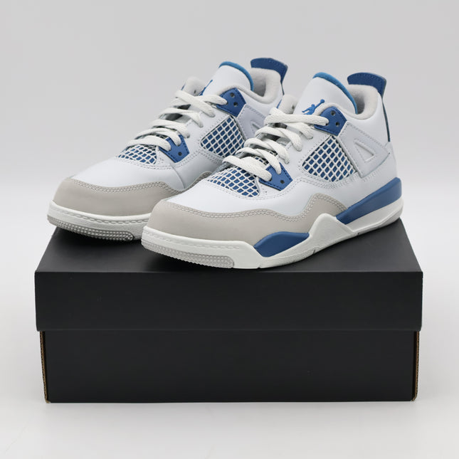 BQ7669-141 Nike PS Air Jordan 4 Retro Industrial Blue