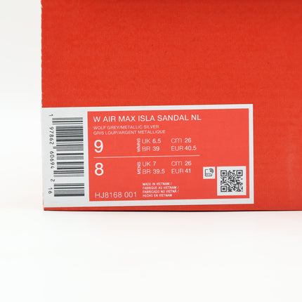 HJ8168-001 Nike Air Max Isla Sandals Wolf Grey Pure Platinum Summit  (Women's)