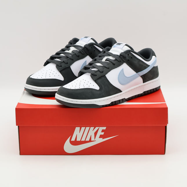 IB3079-100 Nike Dunk Low White Anthracite Light Armory Blue (Men's)