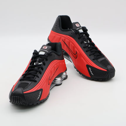 HQ1988-600 Nike Shox R4 University Red Black Metallic Silver (Men's)