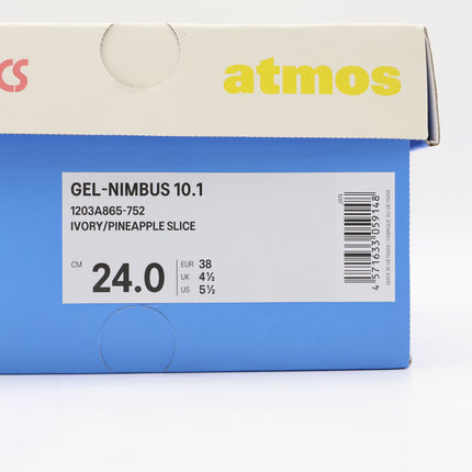 1203A865-752 VANDY THE PINK atmos Asics Gel-Nimbus 10.1 Ivory Pineapple (Men's)