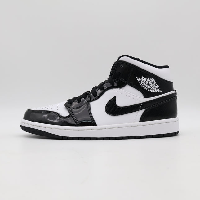 DD1649-001 Nike Air Jordan 1 Mid SE All-Star Carbon Fiber Black White Panda