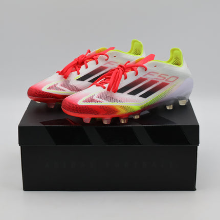 IE1282 adidas F50 Elite HG Cloud White Core Black Solar Yellow (Men's)