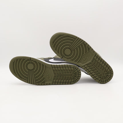 DQ8426-092 Nike Air Jordan 1 Mid Black Medium Olive Sail White (Men's)