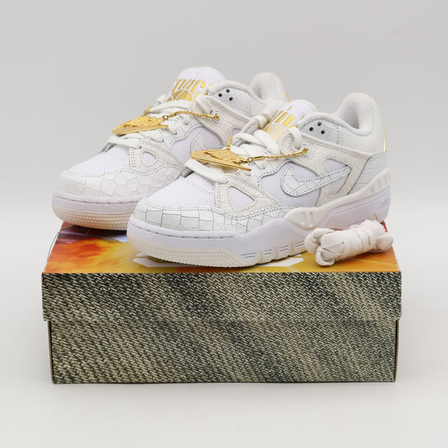 HF7630-100 NIGO Nike Air Force 3 Low White Metallic Gold Heel Logo NIGO (Men's)