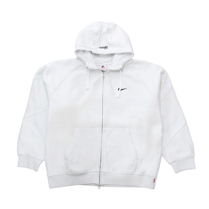 Supreme Nike Zip Up Hooded Sweatshirt White