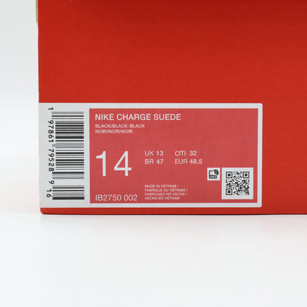 IB2750-002 Nike Charge Suede Triple Black (Men's)