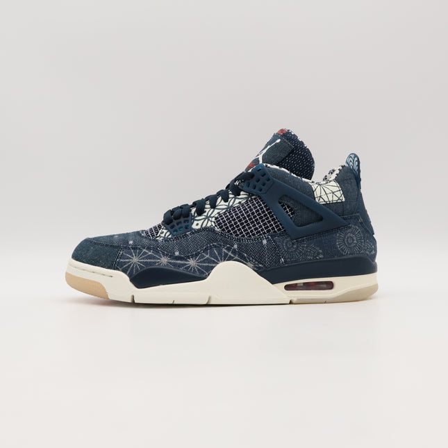 CW0898-400 Nike Air Jordan 4 SE Sashiko Deep Ocean Sail Cement Fire Red Grey