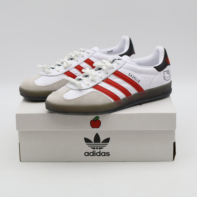 II0013 Hello Kitty adidas Originals Gazelle Indoor Footwear White Red (Women's)