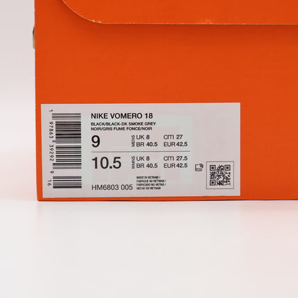 HM6803-005 Nike Vomero 18 Triple Black (Men's)