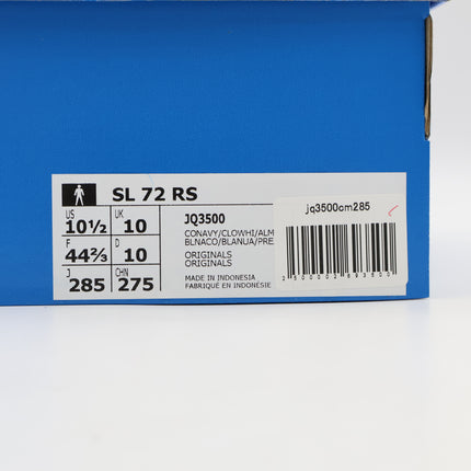 JQ3500 adidas Originals SL72 RS Collegiate Navy Cloud White Almost Yellow (Men's