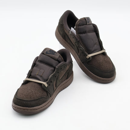 DO5442-202 Travis Scott Nike PS Air Jordan 1 Low OG SP Velvet Brown Dark (Kid's)