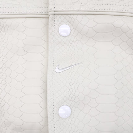 Supreme Nike Leather Varsity Jacket White