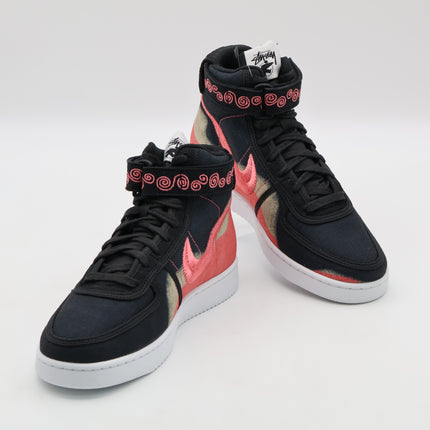 DX5425-002 NOMA t.d. Stussy Nike Vandal High SP Black Sea Coral White (Men's)