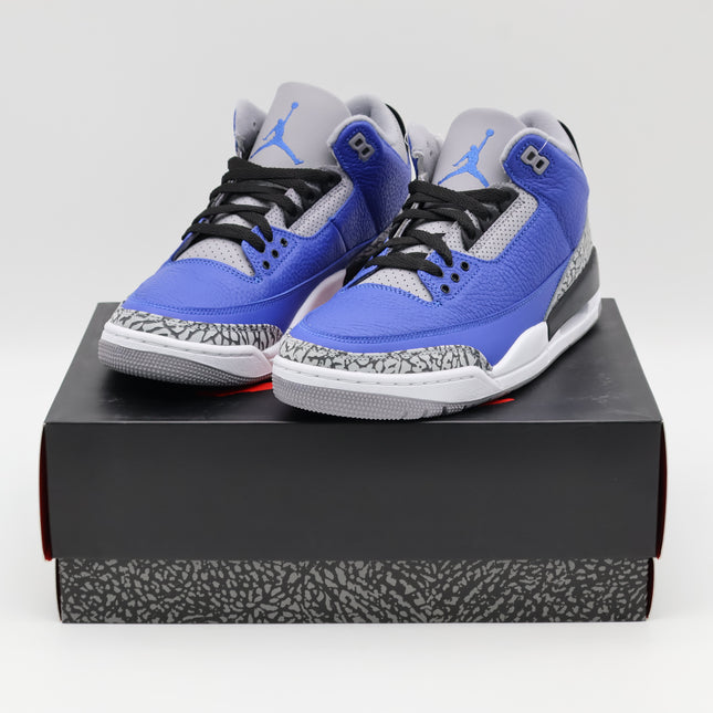 CT8532-400 Nike Air Jordan 3 Retro Varsity Royal Cement Signal Blue Grey (Men's)