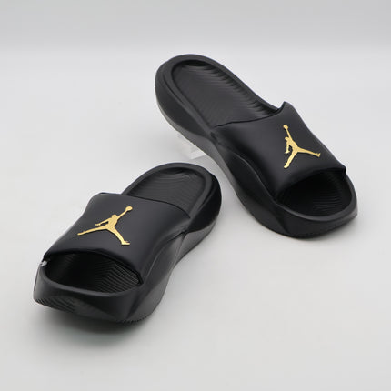 HF3263-007 Nike Jordan Franchise Slides Black Metallic Gold (Men's)